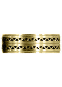 Yellow Gold Contemporary Mens Wedding Band | Satin Finish (Zayden)