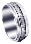 Celtic Mens Wedding Band | Sand Blast / High Polish Finish (Brian)