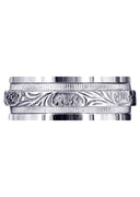 Antique Mens Wedding Band | Sand Blast / High Polish Finish (Amir)