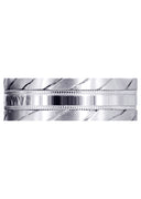 Hand Woven Mens Wedding Band | Satin Finish (Avery)