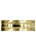 Yellow Gold Hand Woven Mens Wedding Band | Satin Finish (Avery)