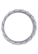 Hand Woven Mens Wedding Band | Satin Finish (Avery)
