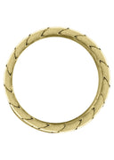 Yellow Gold Hand Woven Mens Wedding Band | Satin Finish (Avery)