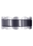 Contemporary Mens Wedding Band | Satin Finish (Jaiden)