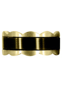 Yellow Gold Contemporary Mens Wedding Band | Satin Finish (Jaiden)