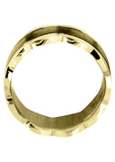 Yellow Gold Contemporary Mens Wedding Band | Satin Finish (Jaiden)