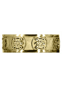 Yellow Gold Celtic Mens Wedding Band | High Polish Finish (Karter)