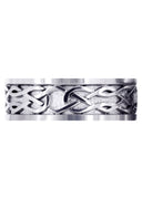 Celtic Mens Wedding Band | High Polish Finish (Jase)