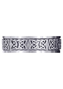 Celtic Mens Wedding Band | Sand Blast / High Polish Finish (Kaden)