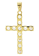Mens Gold Plated Cross Pendant | 8 Grams