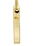 Mens Gold Plated Cuban Link Chain & Cross Pendant | Appx. 20 Grams