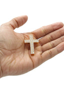 Mens Gold Plated Cross Pendant | 12 Grams