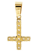 Mens Gold Plated Cross Pendant | 2.7 Grams