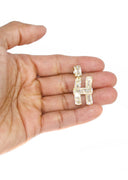 14K Yellow Gold Letter "H" Baguette Diamond Necklace | 2.02 Carats