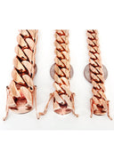 Heavy Solid Rose Gold Miami Cuban Link Chain Customizable (10MM-20MM)