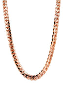 Heavy Solid Rose Gold Miami Cuban Link Chain Customizable (10MM-20MM)