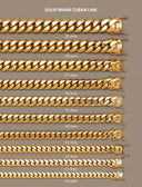 Heavy Solid Gold Miami Cuban Link Chain Customizable (10MM-20MM)