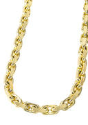 14K Gold Chain - Mens Solid Hermes Link Chain