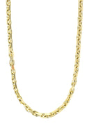 14K Gold Chain - Mens Solid Hermes Link Chain