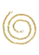14K Gold Chain - Mens Solid Hermes Link Chain