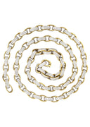 Gold Hermes Diamond Chain