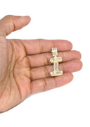 14K Yellow Gold Letter "I" Baguette Diamond Necklace | 2.17 Carats