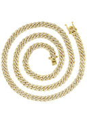 Iced Out Diamond Miami Cuban Link 10K/14K Gold ( 5MM-8.5MM )