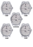 Diamond Mens Rolex Datejust Watch 16200  | 36MM | Full Diamond Dial | Oyster Band