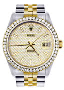 Diamond Gold Rolex Watch For Men 16233 | 36MM | Full Diamond Dial | Jubilee Band