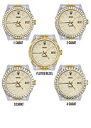 Diamond Gold Rolex Watch For Men 16233 | 36MM | Full Diamond Dial | Jubilee Band