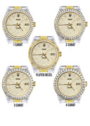 Diamond Gold Rolex Watch For Men 16233 | 36 MM | Full Diamond Dial | Oyster Band
