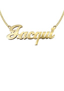 Ladies Plain Gold Name Plate Necklace | Appx. 8 Grams