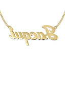 Ladies Plain Gold Name Plate Necklace | Appx. 8 Grams