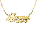 Ladies Plain Heart Name Plate Necklace | Appx. 7.5 Grams
