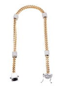 14K Diamond Franco Bracelet | 2.50 Carats | 6 mm Width