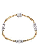 14K Diamond Franco Bracelet | 1.46 Carats | 8 mm Width