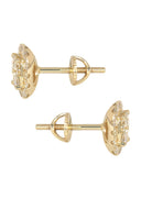Mens Stud Diamond Earrings | 0.91 Carats 14K Yellow Gold