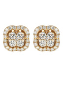 Mens Stud Diamond Earrings | 0.67 Carats 14K Yellow Gold