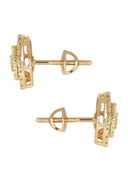 Mens Stud Diamond Earrings | 1.17 Carats 14K Yellow Gold