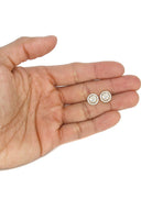Mens Stud Diamond Earrings | 1.17 Carats 14K Yellow Gold