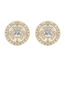 Mens Stud Diamond Earrings | 1.04 Carats 14K Yellow Gold
