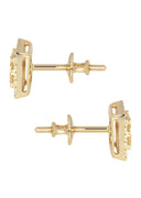 Mens Stud Diamond Earrings | 0.65 Carats 14K Yellow Gold