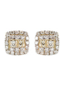 14K Yellow Gold Diamond Earrings For Men | 1.12 Carats | 3.74 Grams