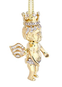 10K Yellow Gold Angel Diamond Pendant & Cuban Chain | 1.72 Carats