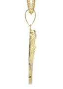 10K Yellow Gold Franco Chain & Pharaoh Pendant | Appx. 17.4 Grams