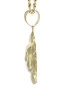 10K Yellow Gold Rope Chain & Sun Pendant | Appx. 15.9 Grams