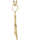 10K Yellow Gold Rope Chain & Horse Pendant | Appx. 21.1 Grams