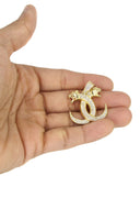 10K Yellow Gold Franco Chain & Lion Heads Pendant | Appx. 16.2 Grams
