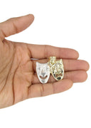 10K Yellow Gold Rope Chain & Theater Masks Pendant | Appx. 15.8 Grams