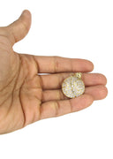 10K Yellow Gold Franco Chain & Cz Basketball Pendant | Appx. 16.2 Grams